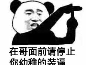 在哥面前请停止你幼稚的装逼