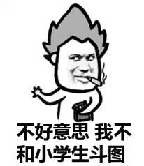 不好意思我不和小学生斗图