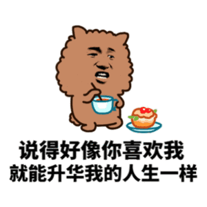 说得好像你喜欢我就能升华我的人生一样