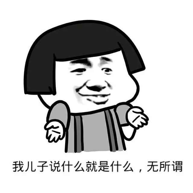 我儿子说什么就是什么，无所谓