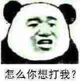 怎么你想打我？