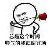 总是个时间帅气的我低调登场