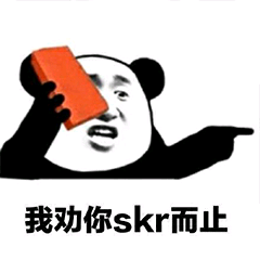 我劝你skr而止