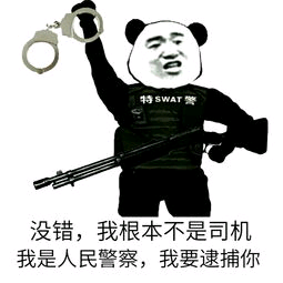 特swAT譬没错，我根本不是司机我是人民警察，我要逮捕你
