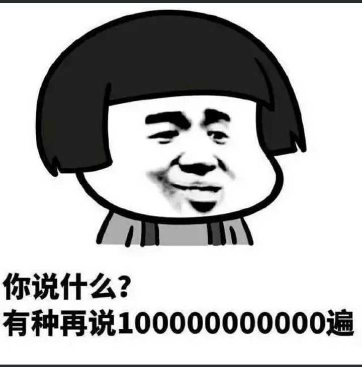 你说什么？有种再说100000000000遍