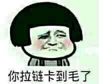 inu你拉链卡到毛了