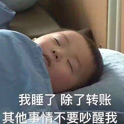 我睡了除了转账其他事情不要吵醒我