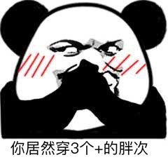 你居然穿3个+的胖次