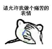 请允许我做个痛苦的表情