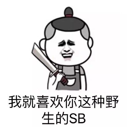 我就喜欢你这种野生的SB