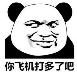 你飞机打多了吧