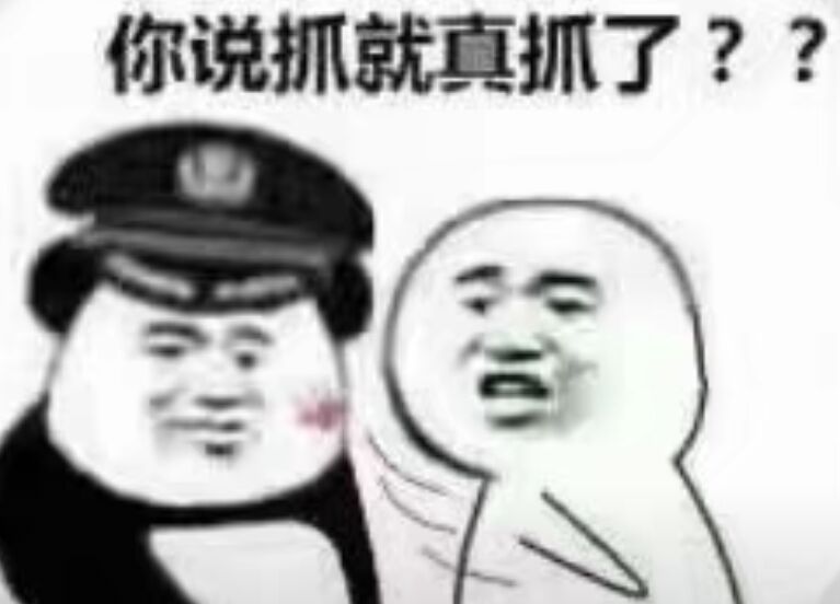 你说抓就真抓了？？