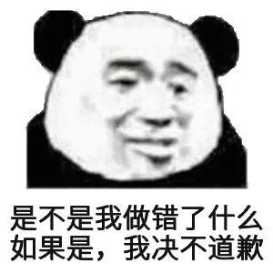 是不是我做错了什么如果是，我决不道歉