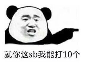 就你这sb我能打10个