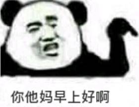 你他妈早上好啊