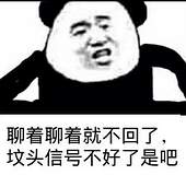 聊着聊着就不回了坟头信号不好了是吧