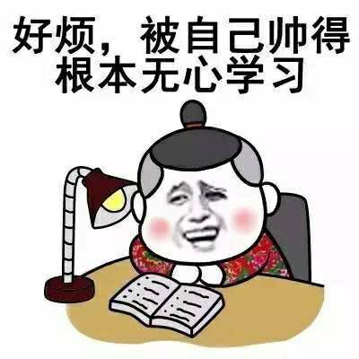 好烦，被自己帅得根本无心学习