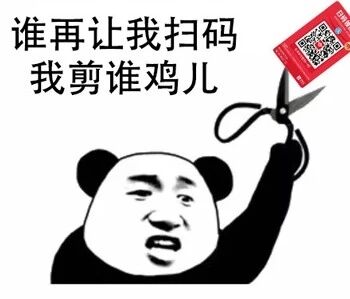 谁再让我扫码我剪谁鸡儿