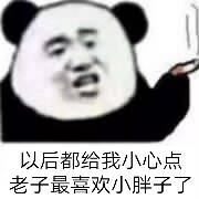 以后都给我小心点老子最喜欢小胖子了