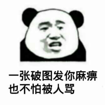 一张破图发你麻痹