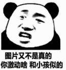 图片又不是真的你激动啥和小孩似的