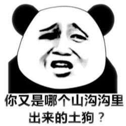 你又是哪个山沟沟里出来的土狗？