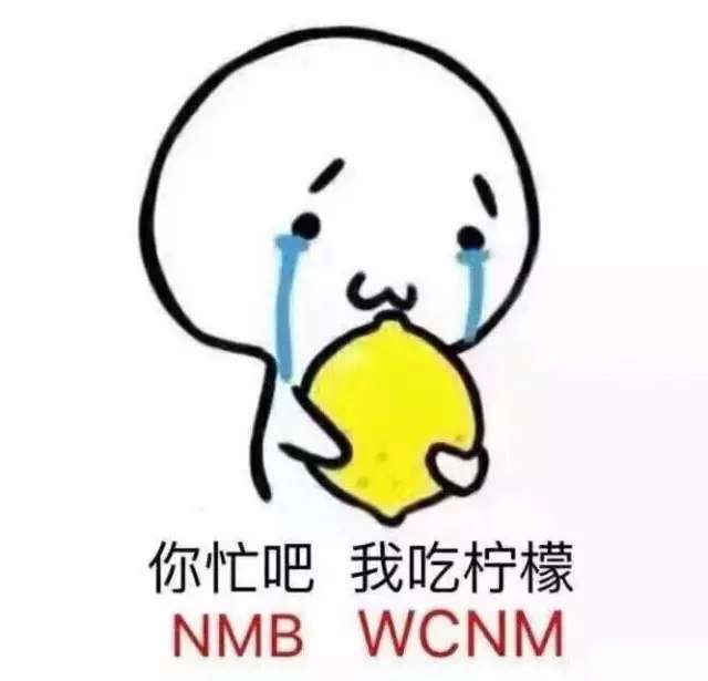 你忙吧我吃柠檬NMB WCNM