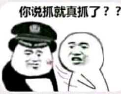 你说抓就真抓了？