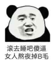 滚去睡吧傻逼