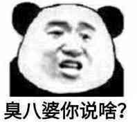 臭八婆你说啥？