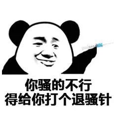 你骚的不行得给你打个退骚针