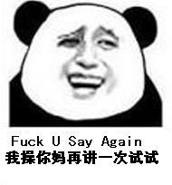 Fuck U Say Again（我操你妈再讲一次试试）