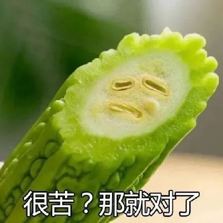 很苦?那就对了(苦瓜表情包)