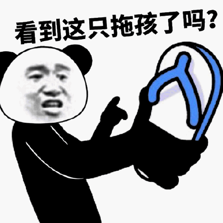 看到这只拖孩了吗?(去你的！熊猫头表情包)