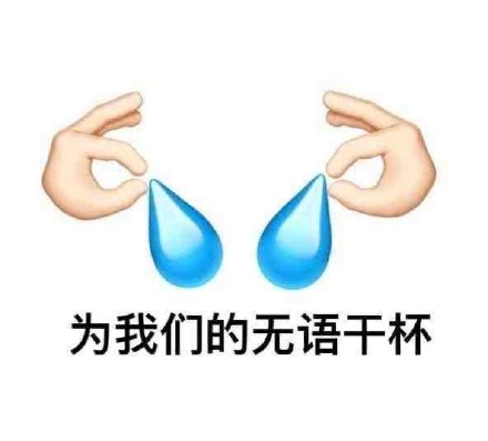 为我们的无语干杯(滴汗表情包)