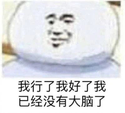 我行了我好了我已经没有大脑了