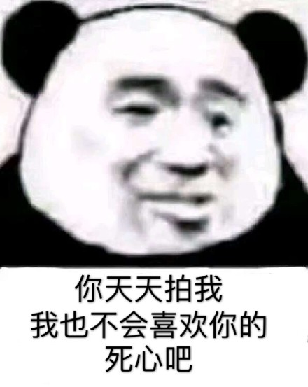 你天天拍我我也不会喜欢你的  死心吧（微信拍一拍表情包）