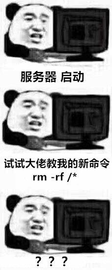 服务器启动 试试大佬教我的新命令 rm-rf/*