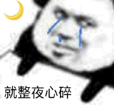 就整夜心碎(流泪熊猫头)