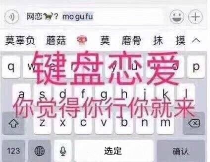 键盘恋爱，你觉得你行你就来！（网恋吗？莫辜负）