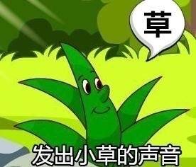 发出小草的声音：草（操）