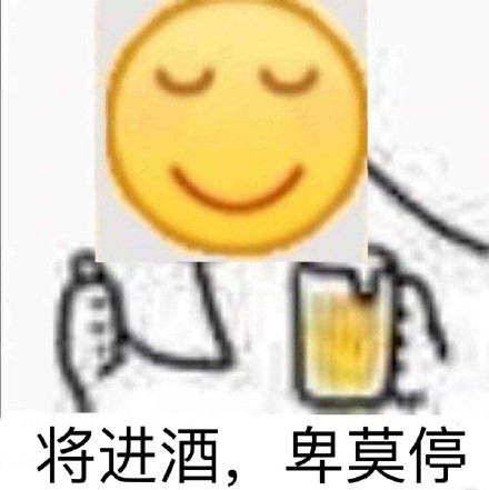 将进酒，杯莫停（卑微表情包）