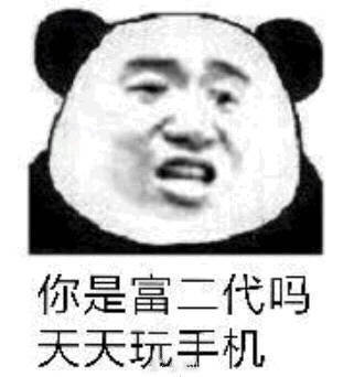 你是富二代吗？天天玩手机