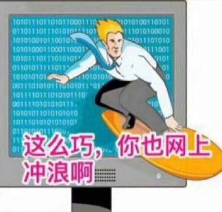 这么巧，你也在网上冲浪啊