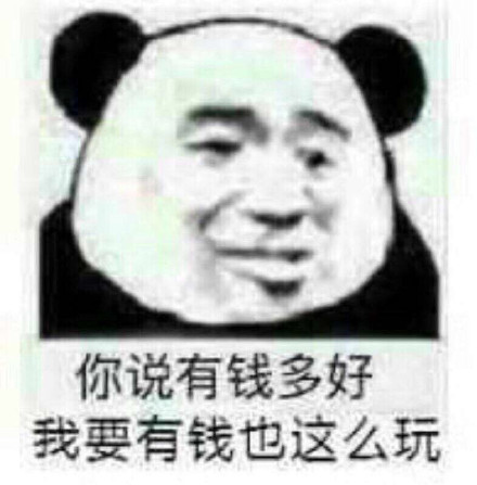 你说有钱多好，我要有钱也这么玩