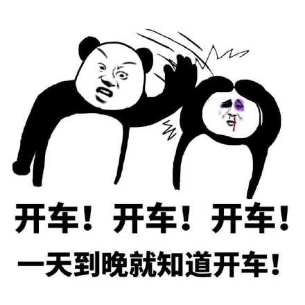 开车！开车！开车！一天到晚就知道开车！