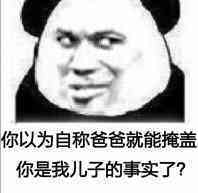 你以为自称爸爸就能掩盖你是我儿子的事实了？