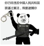 你已经违反中国人民共和国装逼过重法，我要逮捕你