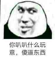 你叭叭什么玩意，傻逼东西