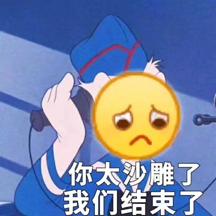 你太沙雕了，我们结束了